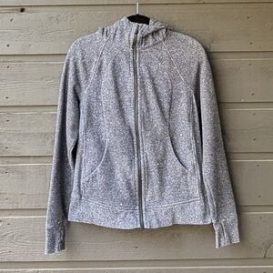 Lululemon Scuba Hoodie *Light Cotton Fleece Luminesce Splatter White Black 8